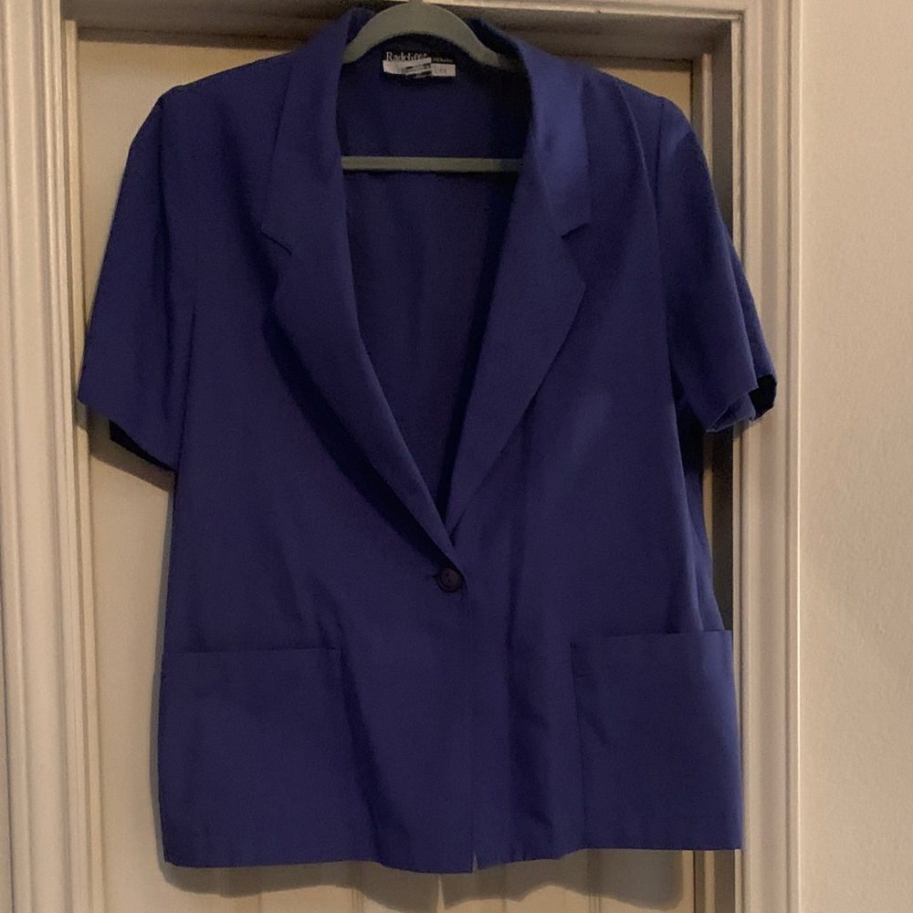 Bobbie Brooks Royal Blue Short Sleeve Blazer